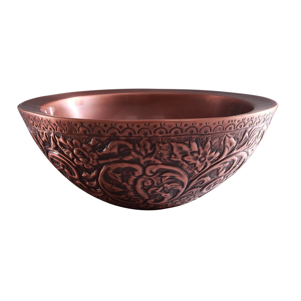 Akola 14" Round Embossed