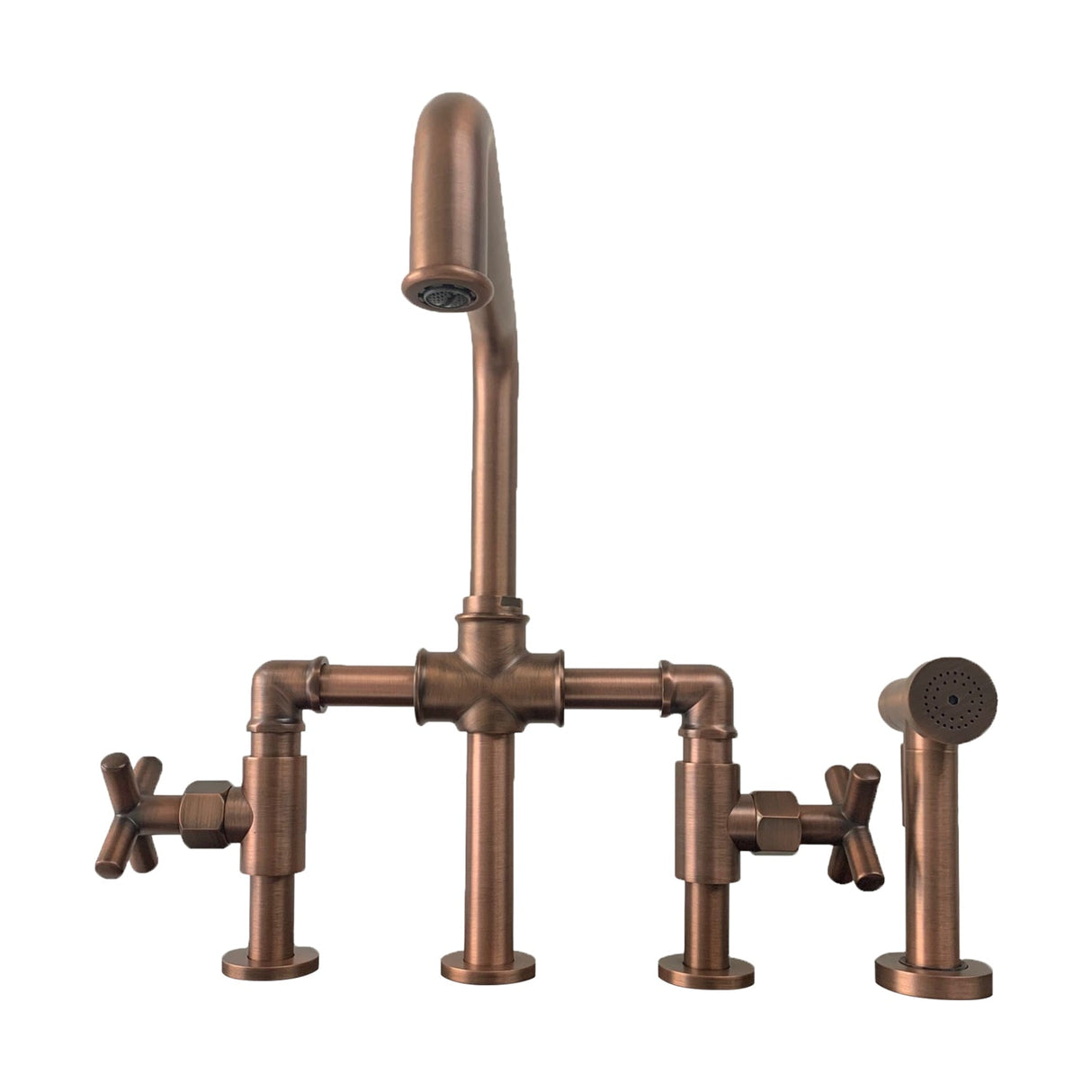 Highland Kitchen Bridge Faucet with Sidespray