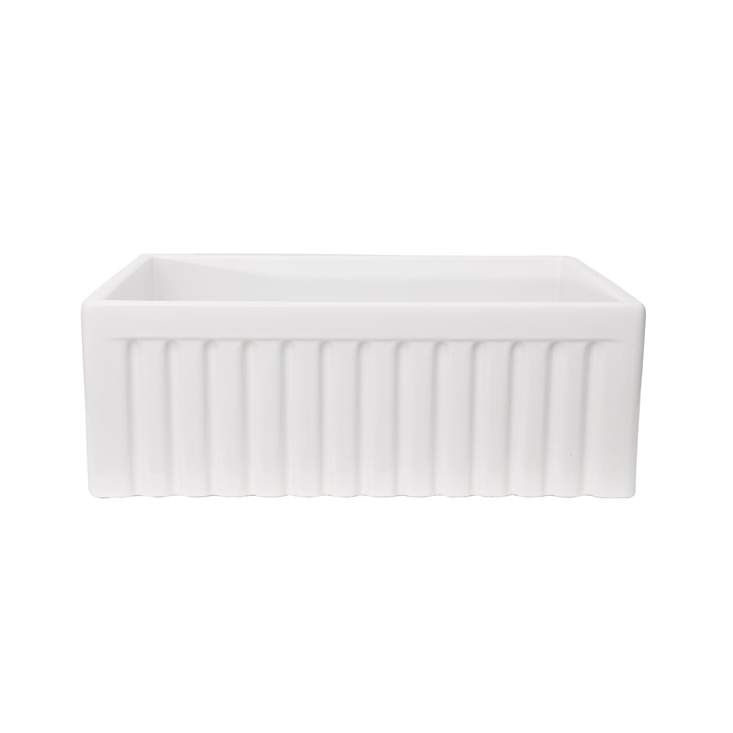 Carthage Fluted Single Bowl Apron-Front Sink
