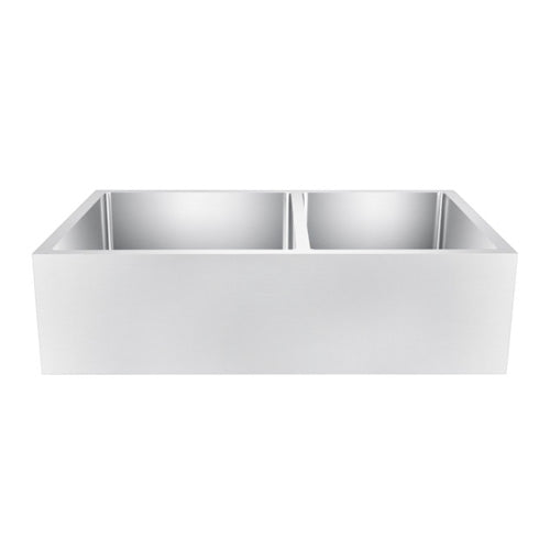 Coriander Double Bowl Stainless Apron-Front Sink
