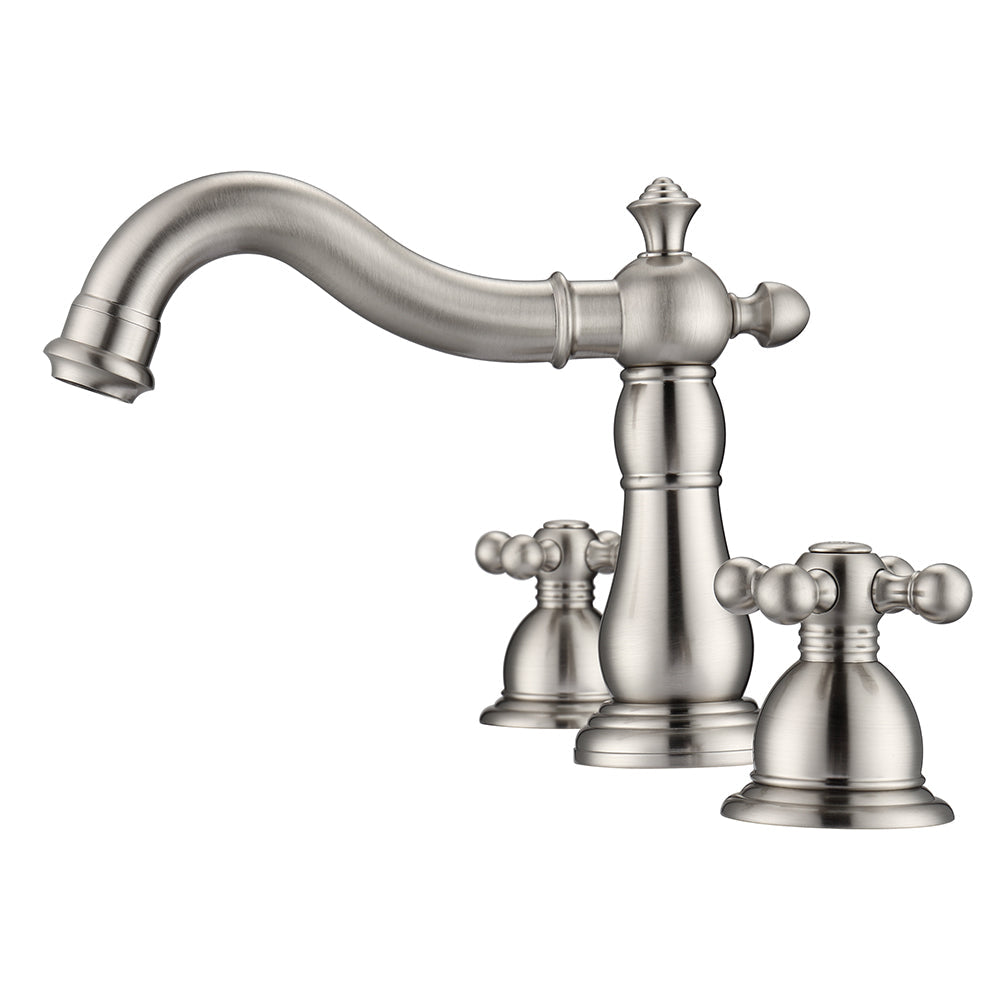 Aldora Widespread Lavatory Faucet with Metal Cross Handles