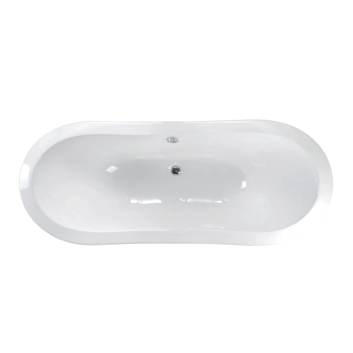 Marshall 72″ Cast Iron Double Slipper Tub Kit – Polished Chrome Accessories