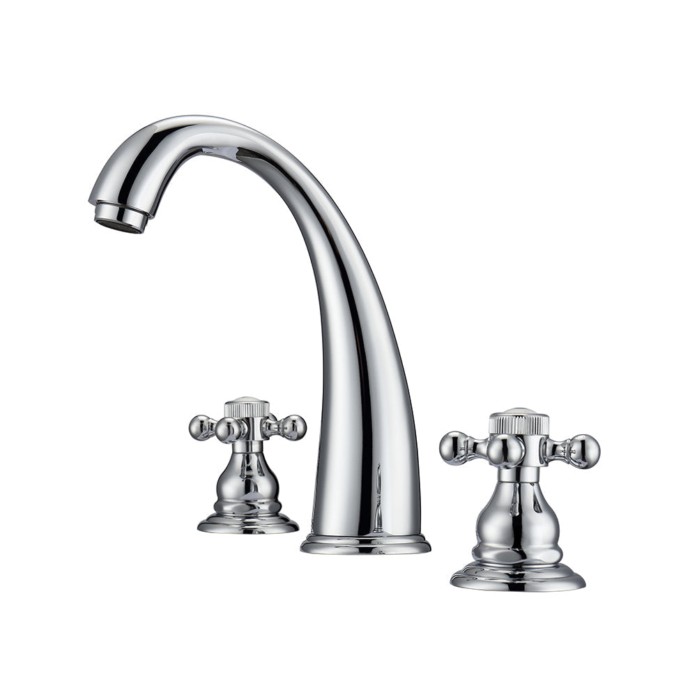 Maddox Widespread Lavatory Faucet with Button Cross Handles