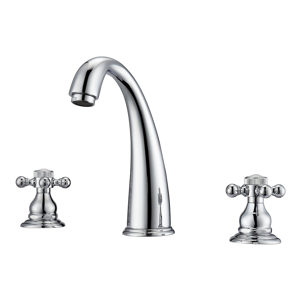 Maddox Widespread Lavatory Faucet with Button Cross Handles