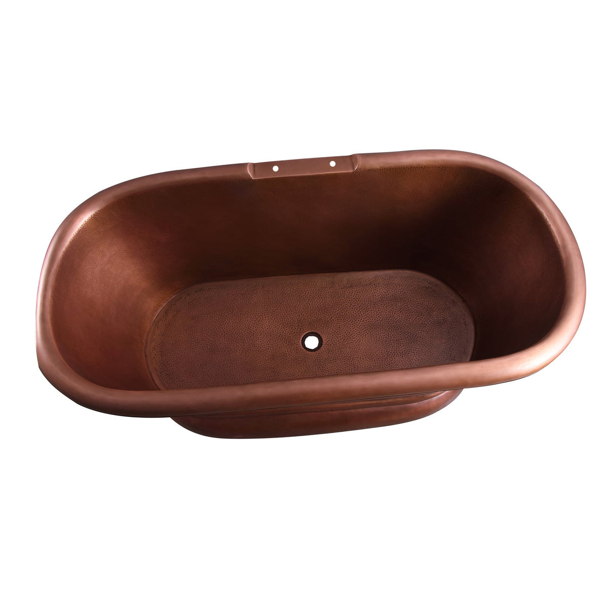 Reedley 61" Copper Double Roll Top Tub