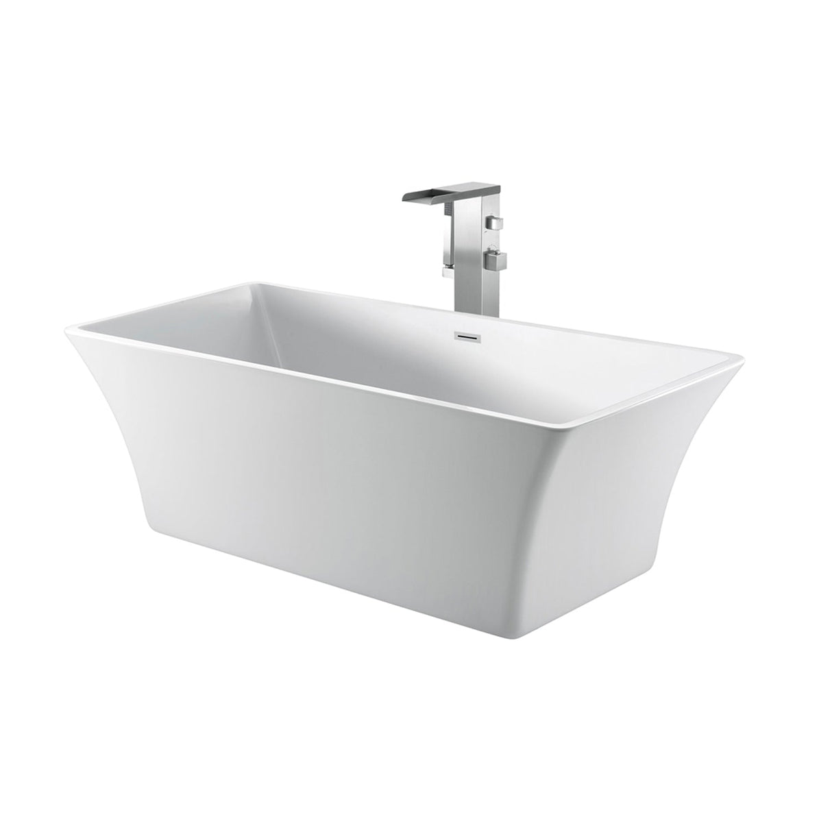 Tara 60" Acrylic Tub with Integral Drain and Overflow