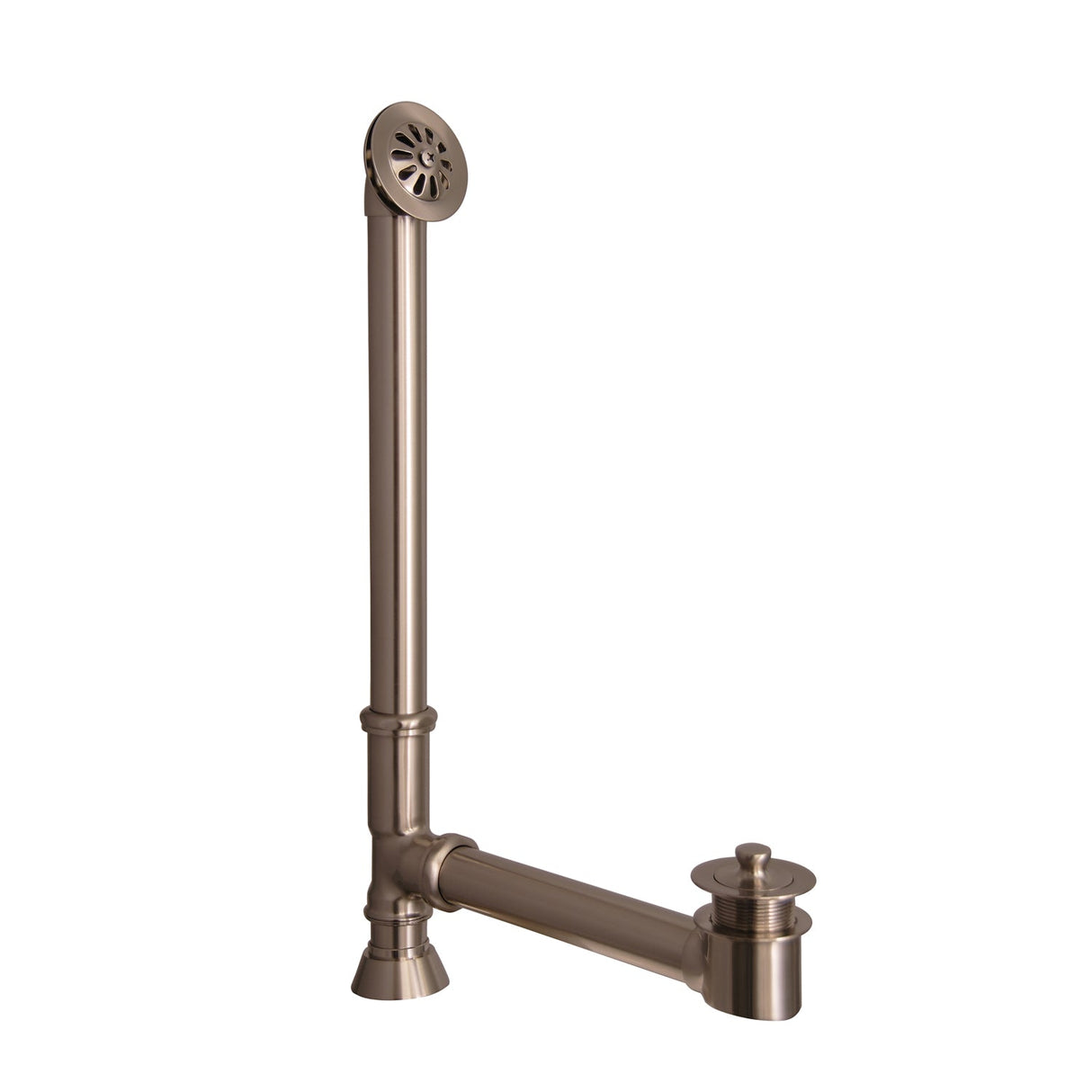 Duet 67″ Cast Iron Double Roll Top Tub Kit – Brushed Nickel Accessories