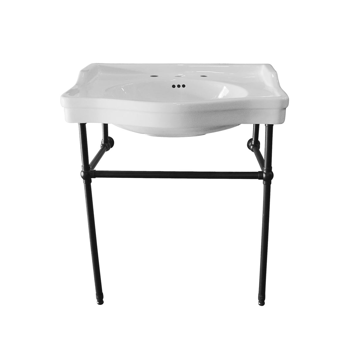 Ensal 30″ Console with Brass Stand