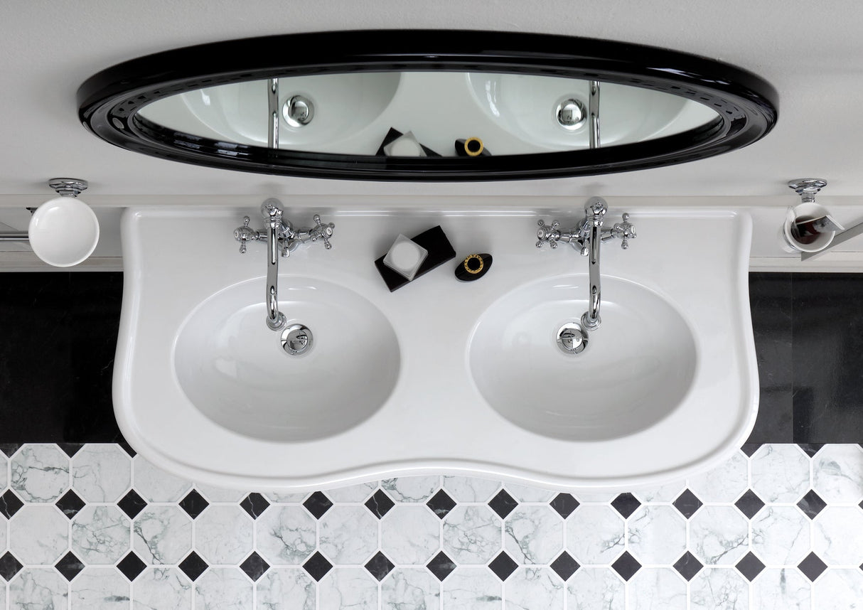 Wicker 47" Double Bowl Console