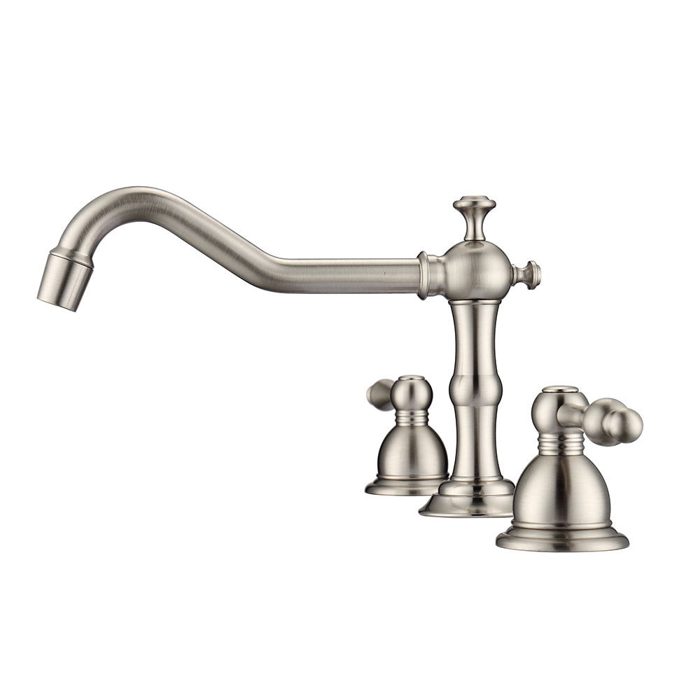 Roma Widespread Lavatory Faucet with Metal Lever Handles