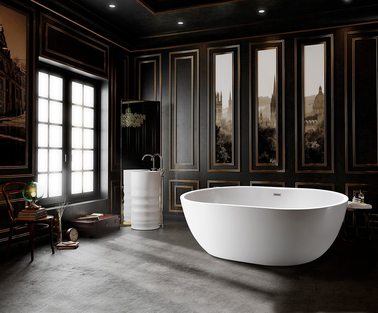 Piper 71" Extra Wide Acrylic Tub with Integral Drain