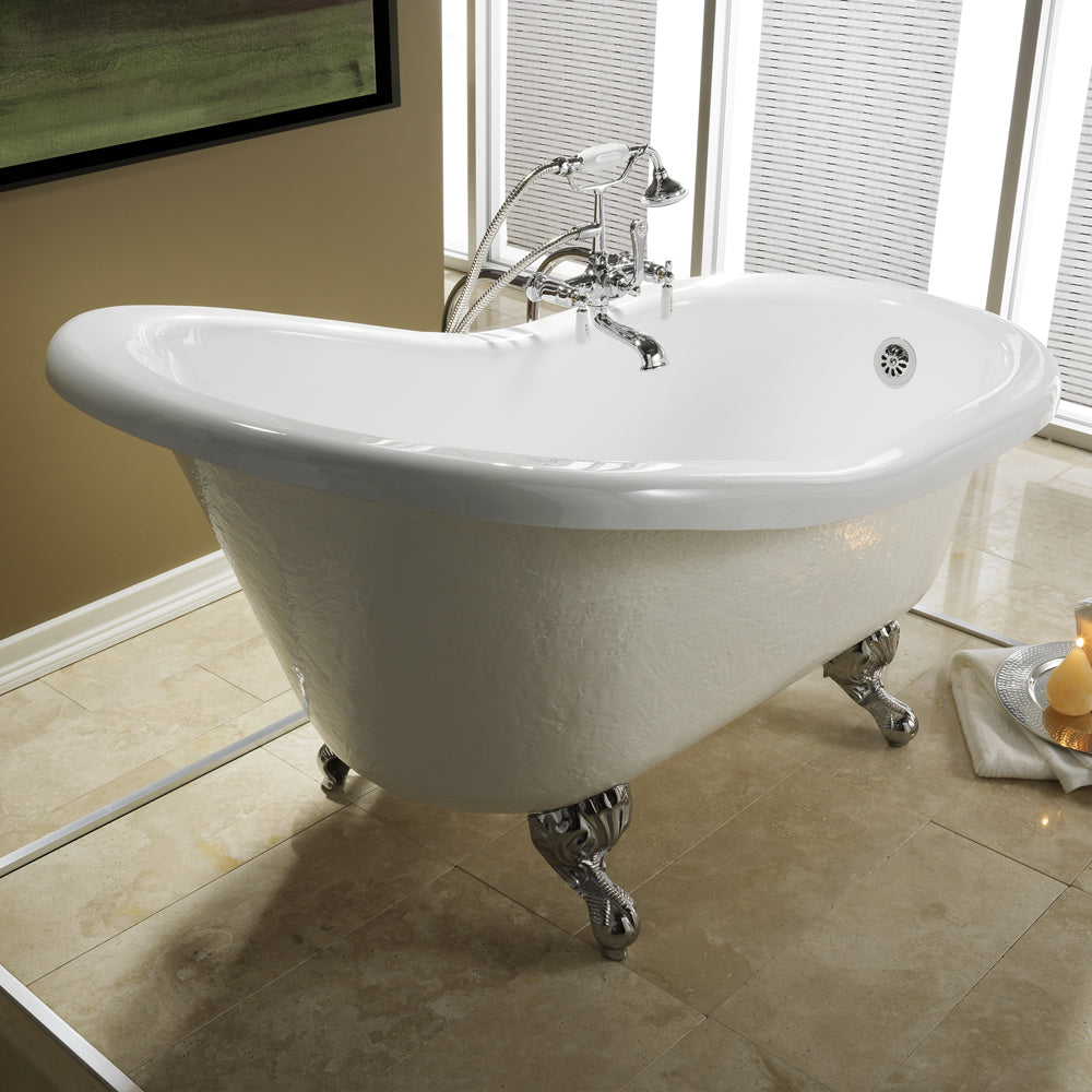 Estelle 60" Acrylic Slipper Tub