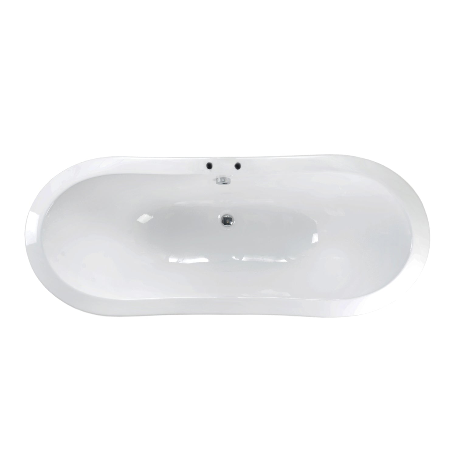 Marshall 72″ Cast Iron Double Slipper Tub Kit – Polished Chrome Accessories