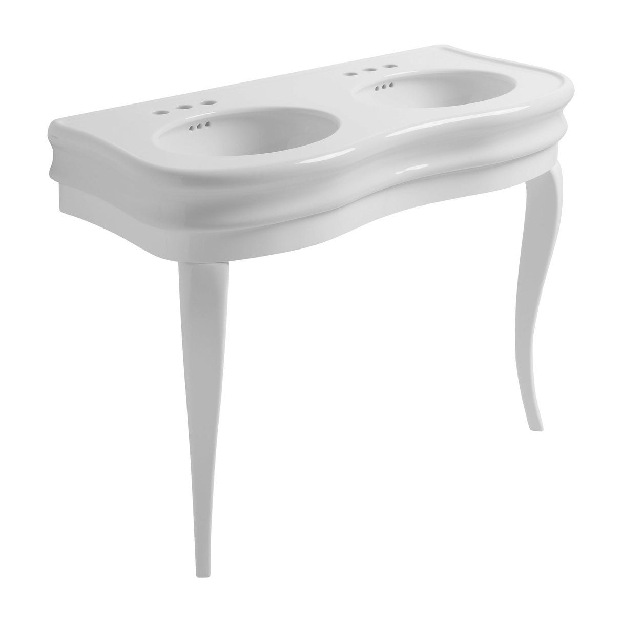 Wicker 47" Double Bowl Console