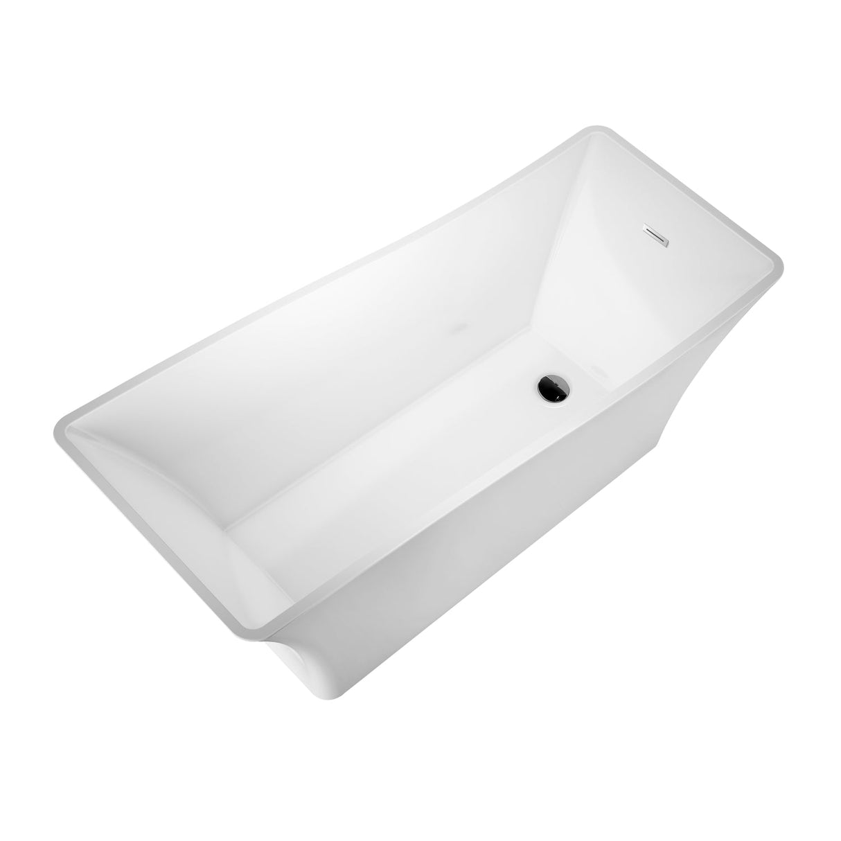 Melanie 68" Acrylic Slipper Tub with Integral Drain and Overflow