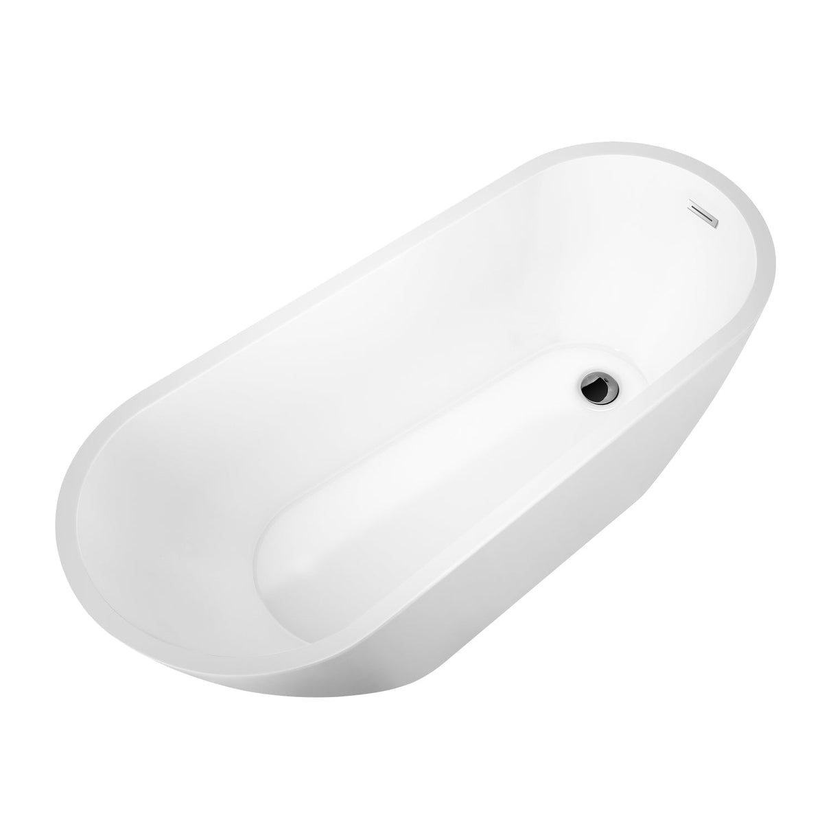 Nottingham 66" Acrylic Tub with Integrated Drain and Overflow