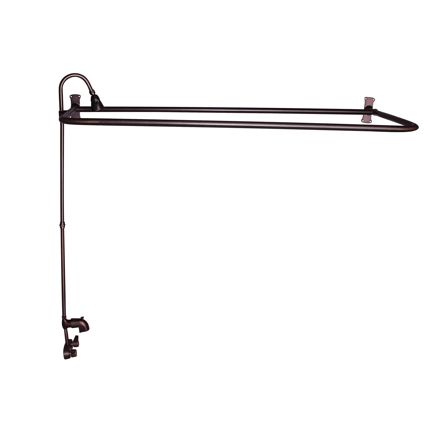 Brocton 65″ Cast Iron Roll Top Tub Kit – Oil Rubbed Bronze Accessories