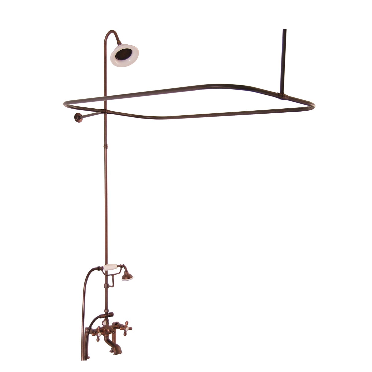 Griffin 61″ Cast Iron Slipper Tub Kit – Oil Rubbed Bronze Accessories