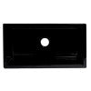 ALFI brand AB3318HS-BG Black Gloss 33" x 18" Reversible Fluted / Smooth Fireclay Farm Sink
