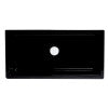 ALFI brand AB3618HS-BG 36" Black Gloss Reversible Smooth / Fluted Single Bowl Fireclay Farm Sink