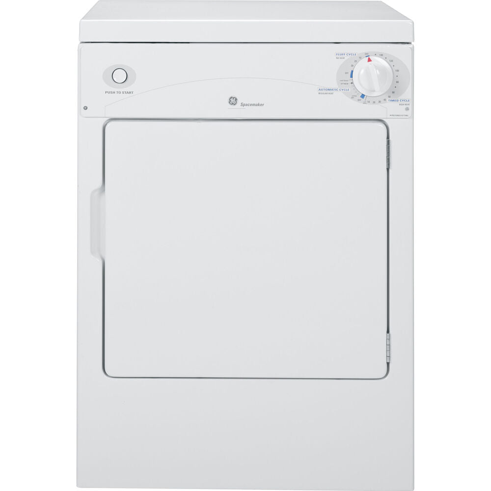 GE DSKP333ECWW 3.6 CF Portable Electric Dryer