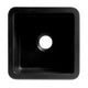 Black Matte Square 18" x 18" Undermount / Drop In Fireclay Prep Sink