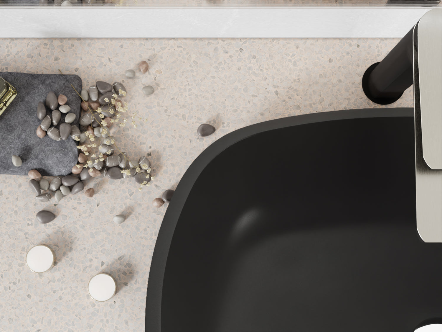 ANZZI LS-AZ913MB Ariadne Rectangle Glass Vessel Bathroom Sink with Matte Black Finish (Showroom Display for Sale)