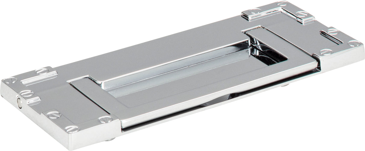 Atlas Homewares Campaign L-Bracket Drop Pull 3 Inch (c-c) Polished Chrome