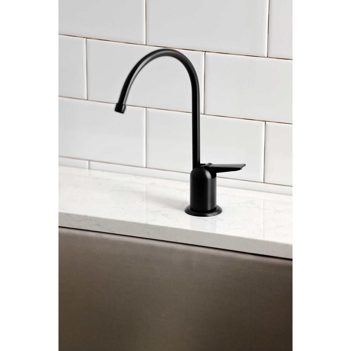 Kingston Brass K6190 Americana Single-Handle Water Filtration Faucet, Matte Black