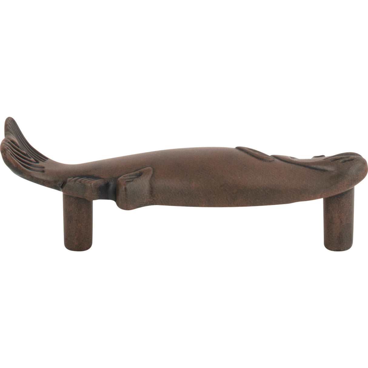 Atlas Homewares Fish Pull 3 Inch (c-c) Rust