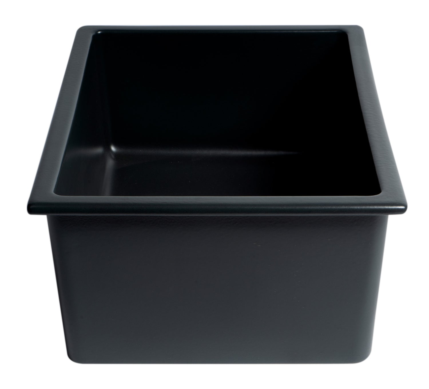 Black Matte 24" x 18" Fireclay Undermount / Drop In Fireclay Kitchen Sink