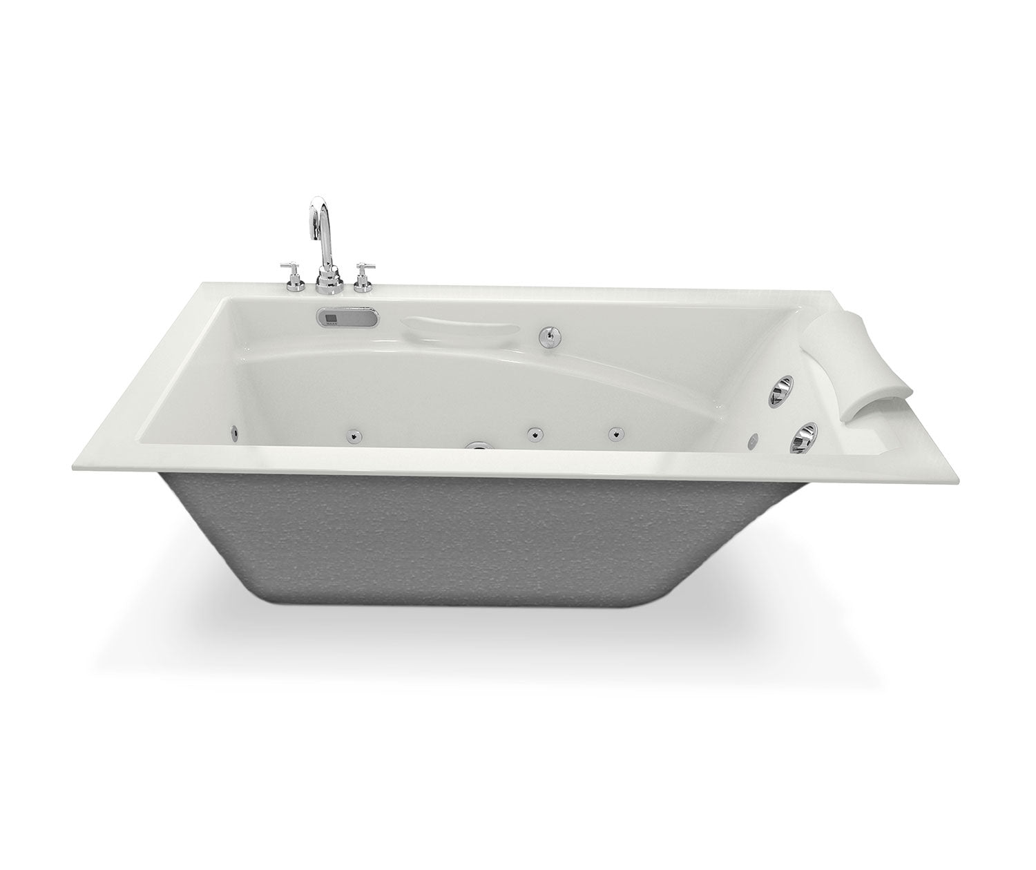 MAAX 101265-R-054-001 Optik 6032 Acrylic Alcove Right-Hand Drain Hydrofeel Bathtub in White
