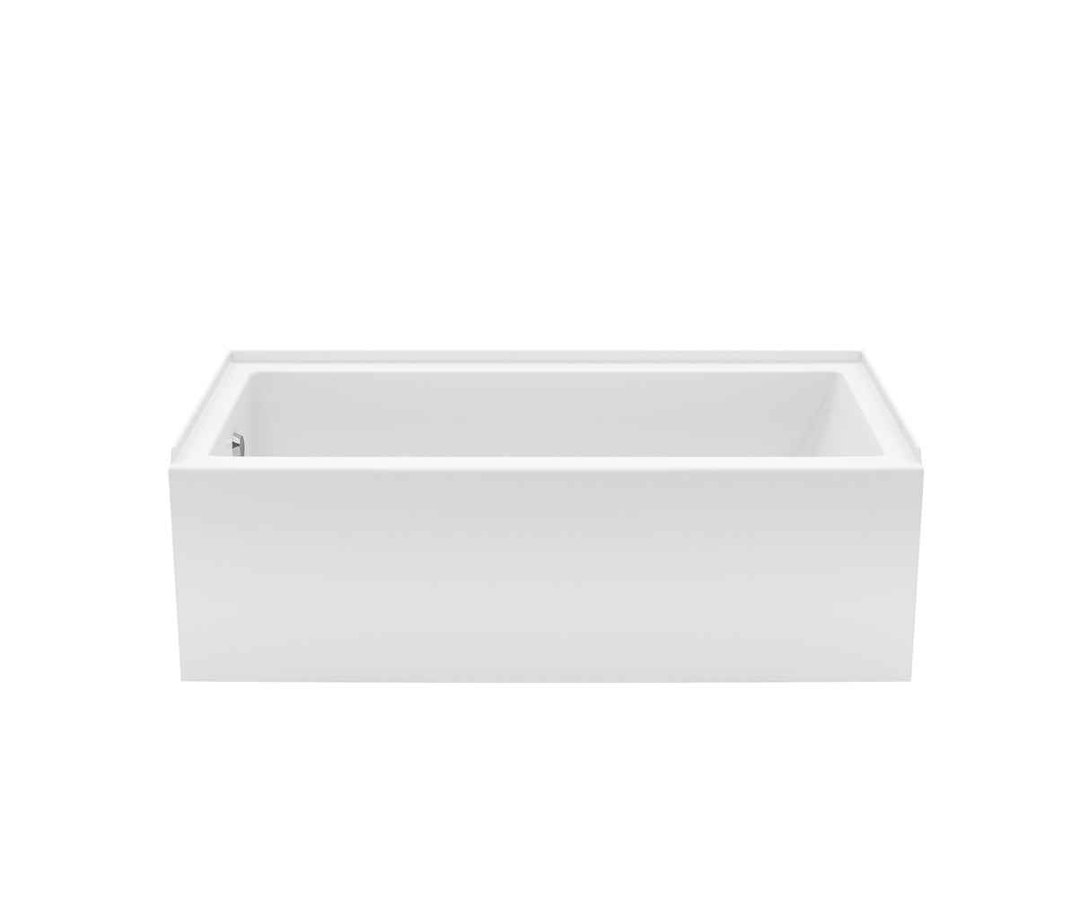 MAAX 105816-000-001-101 Rubix 6030 AFR Acrylic Alcove Left-Hand Drain Bathtub in White
