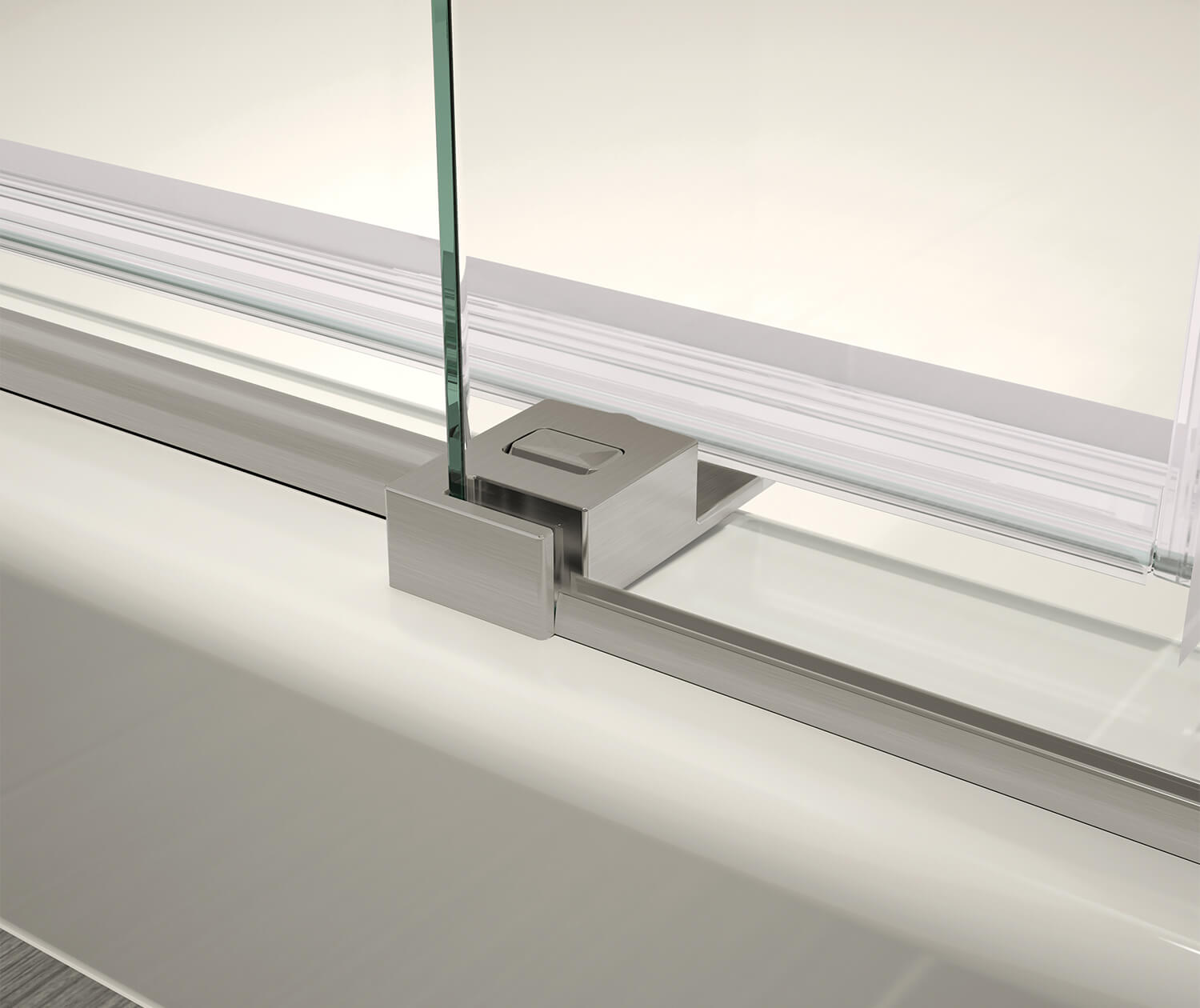 MAAX 138460-900-305-000 Vela 44 ½-47 x 78 ¾ in. 8mm Sliding Shower Door for Alcove Installation with Clear glass in Brushed Nickel