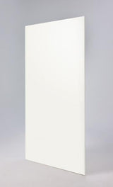 Wetwall Panel Aria White 60in x 96in Bullnose Edge to Bullnose Edge W7001