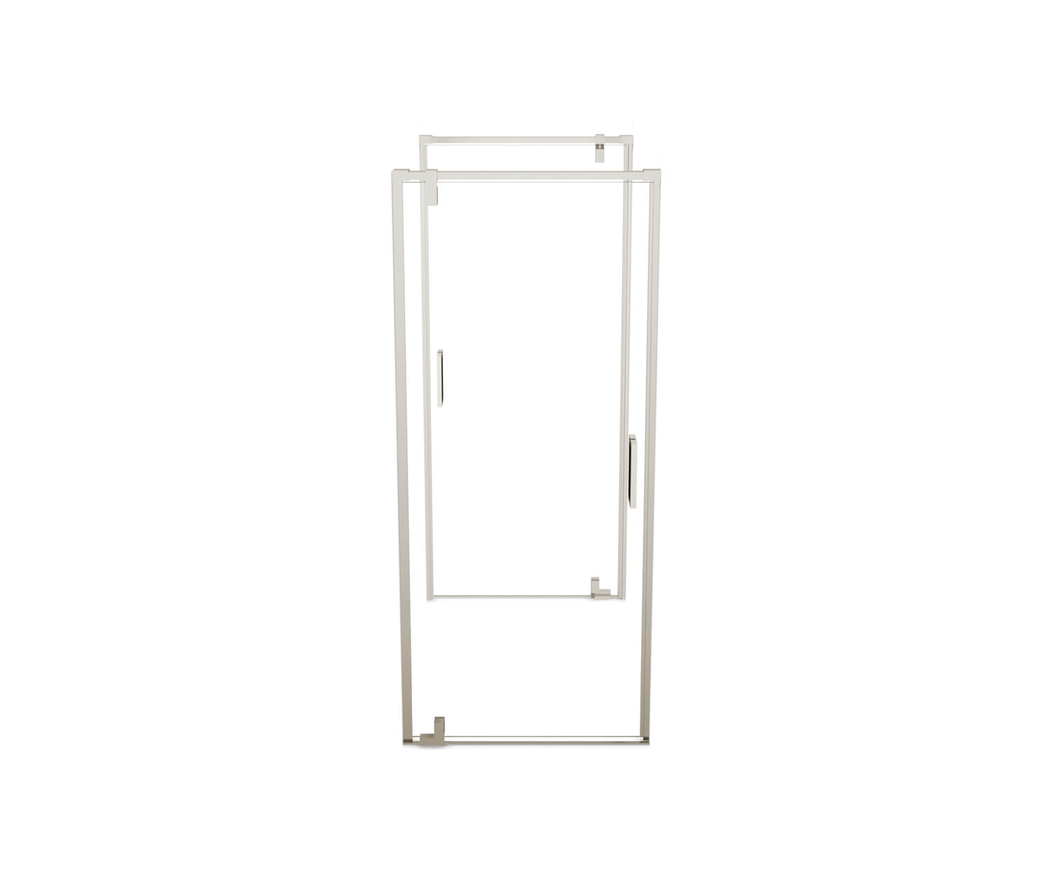 MAAX 137937-900-305-000 ModulR 2 36 x 78 in. 8mm Pivot Shower Door for Tunnel Installation with Clear glass in Brushed Nickel