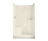 MAAX 102677-R-000-006 Evergreen 48 x 37 AcrylX Alcove Center Drain One-Piece Shower in Sterling Silver