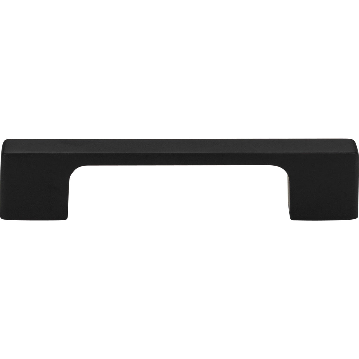 Atlas Homewares Thin Square Pull 3 3/4 Inch (c-c) Matte Black