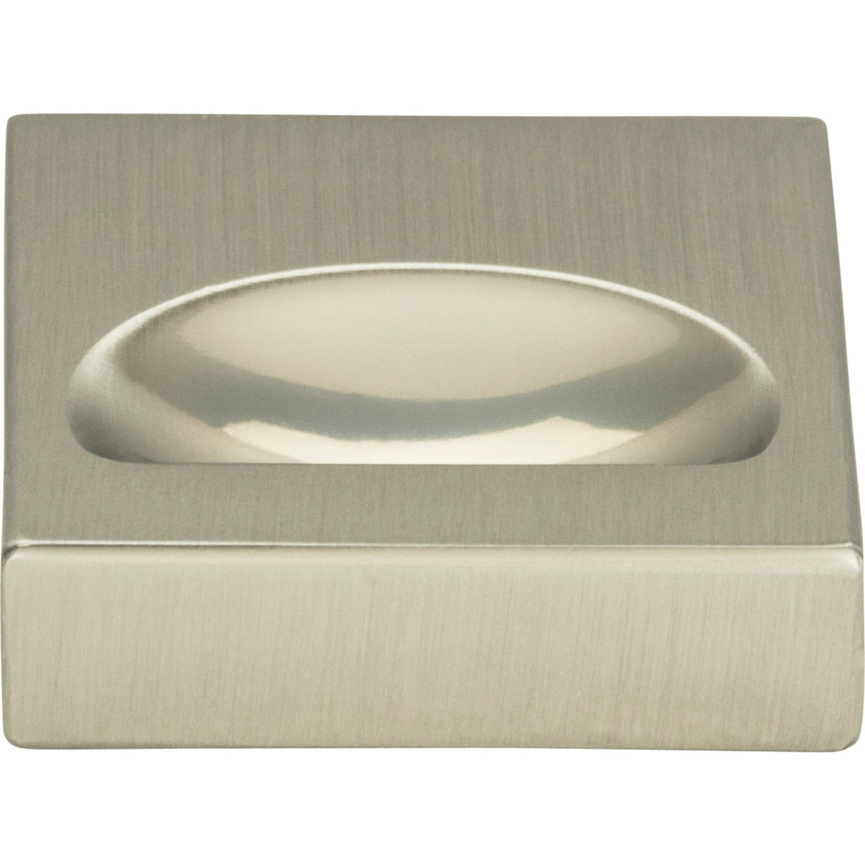 Atlas Homewares Thin Square Knob 1 1/4 Inch Brushed Nickel