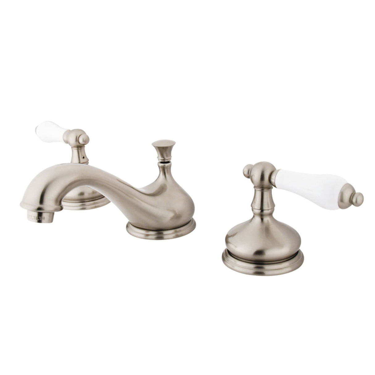 Kingston Brass KS1168PL 8 in. Widespread Bathroom Faucet, Brushed Nickel