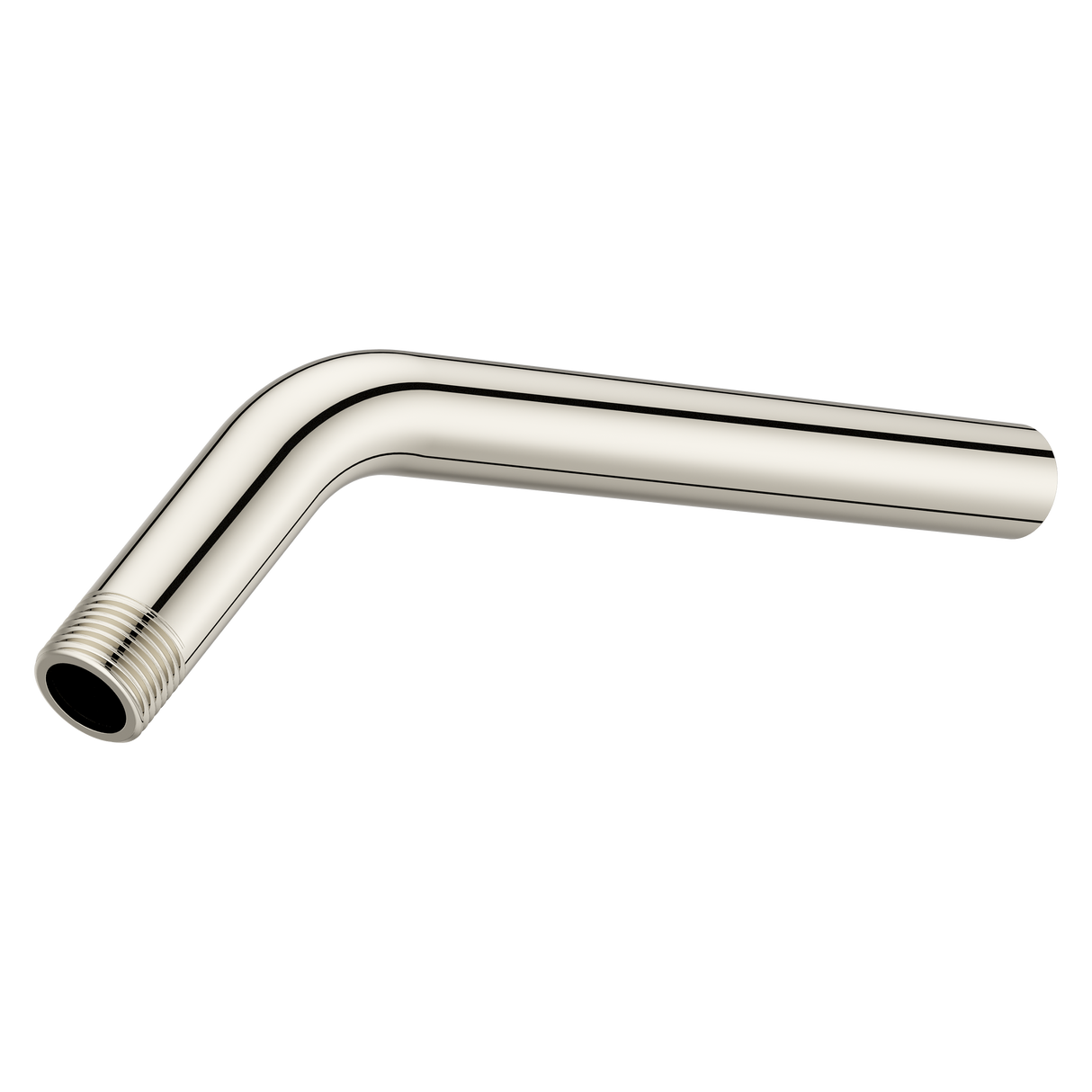 Universal 9 in. Curved Shower Arm in Polished Nickel