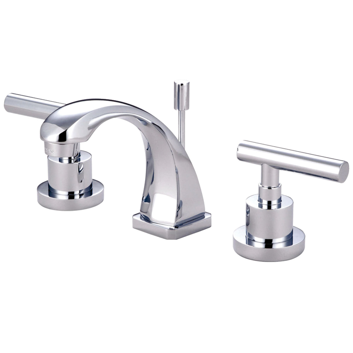 Kingston Brass KS4941CML Manhattan 8 in. Widespread Bathroom Faucet, Polished Chrome