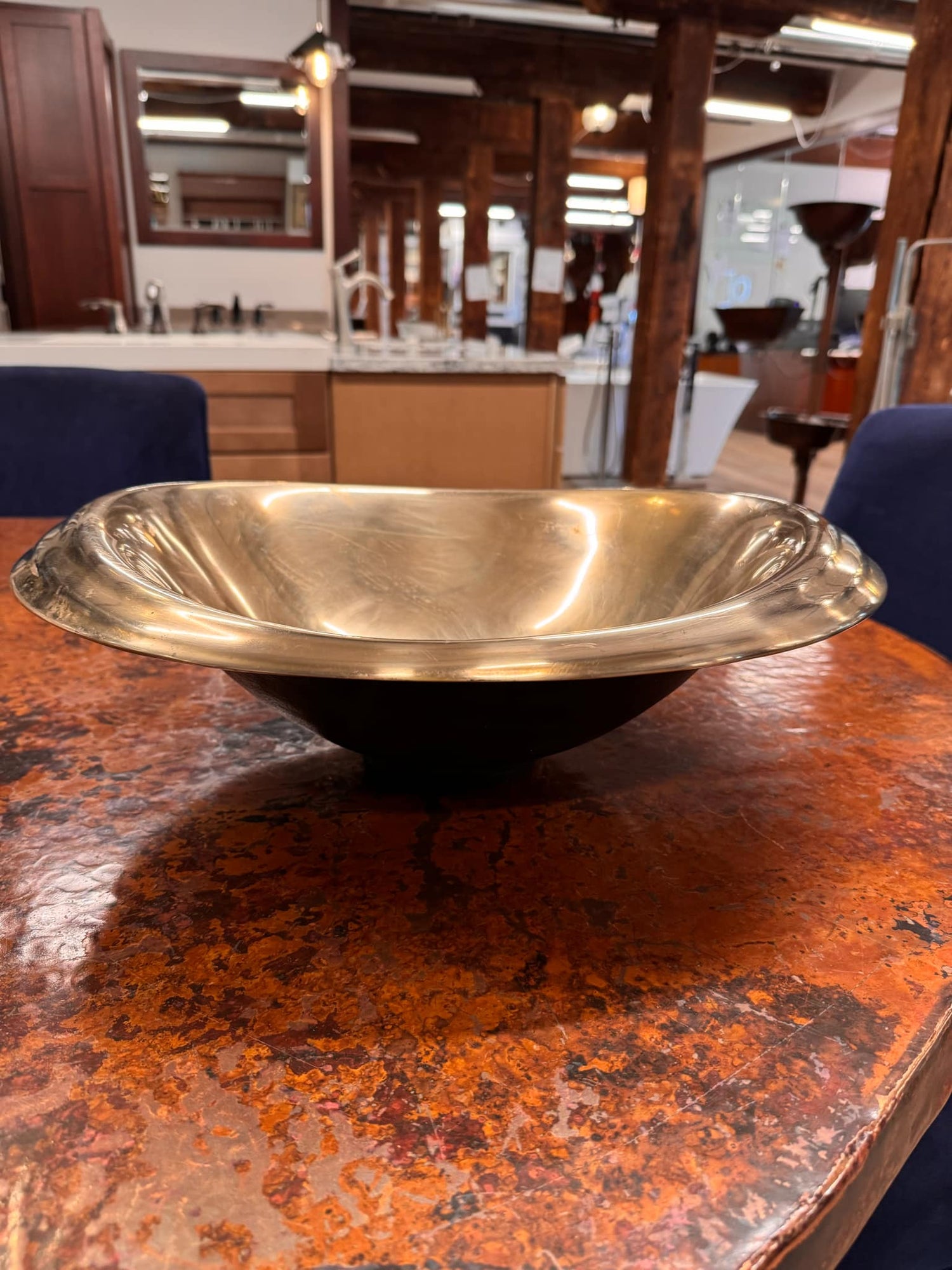 Porcher Solid Bronze Sink Golden Tone CONSILIUM 32360-00.945 (Showroom Display for Sale)