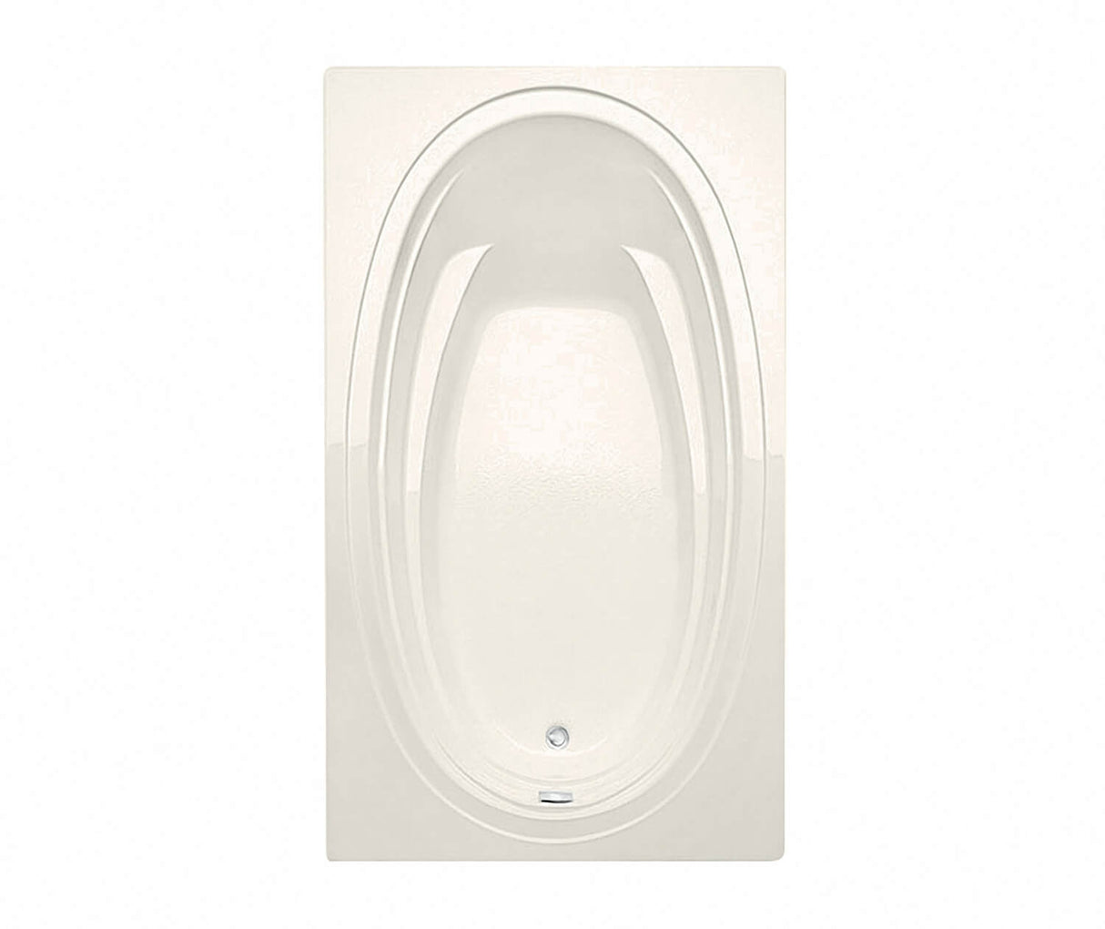 MAAX 106457-R-000-007 Panaro 6042 Acrylic Drop-in Right-Hand Drain Bathtub in Biscuit