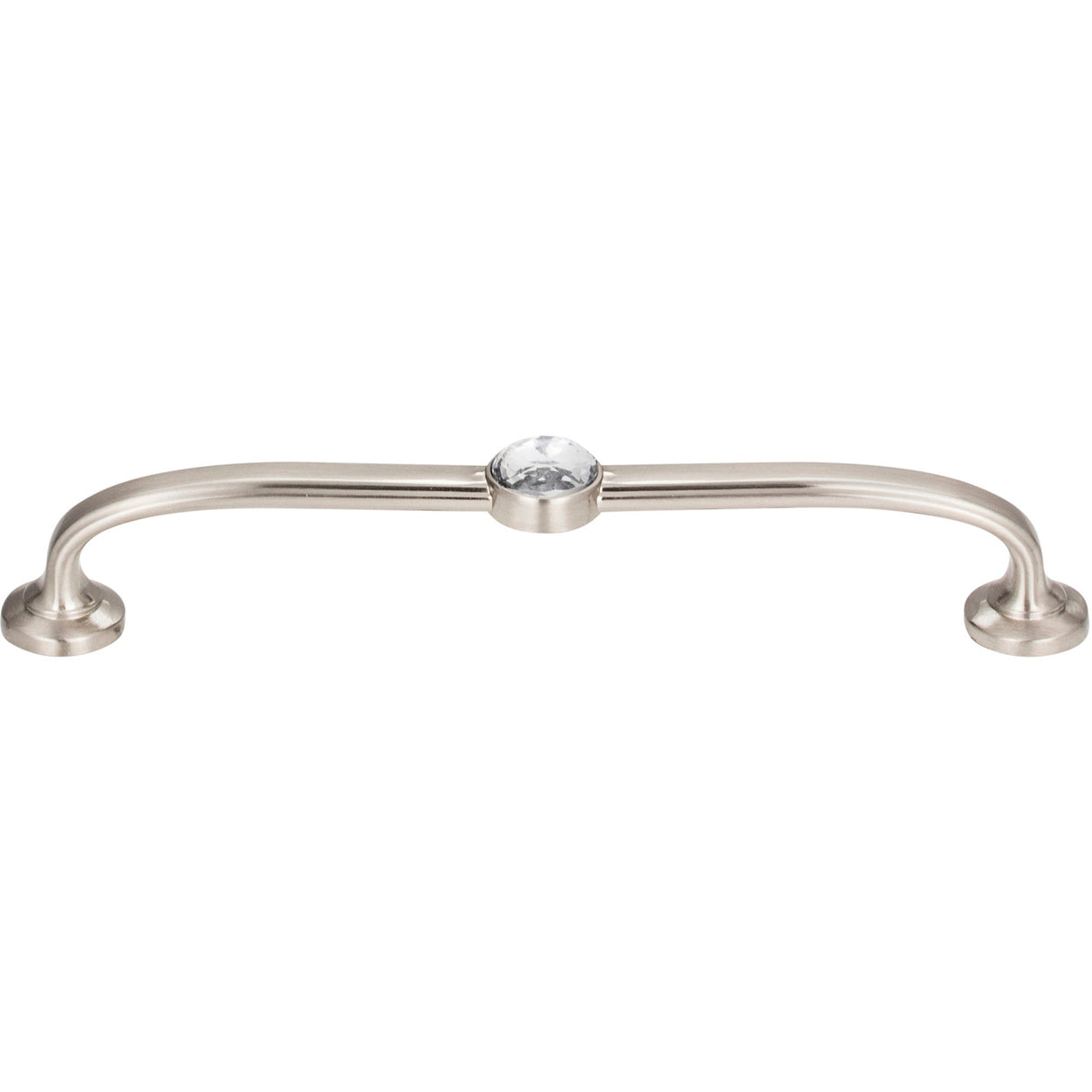 Atlas Homewares Legacy Crystal Bracelet Pull 5 1/16 Inch (c-c) Brushed Nickel