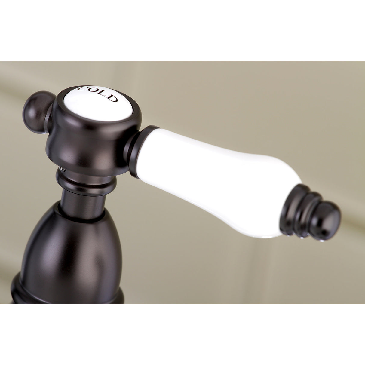 Kingston Brass KS1275BPLBS Bel-Air Bridge Kitchen Faucet with Brass Sprayer, Oil Rubbed Bronze