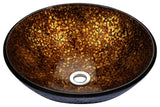 ANZZI LS-AZ8183 Tara Series Deco-Glass Vessel Sink in Idol Gold
