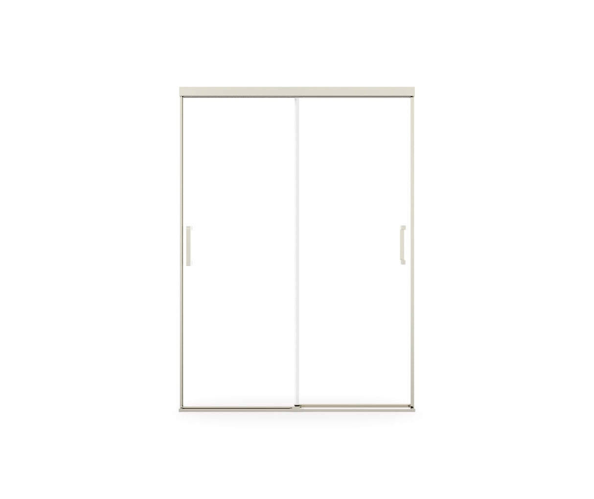 MAAX 138521-900-305-000 Incognito 74 51-54 x 74 in. 8mm Bypass Shower Door for Alcove Installation with Clear glass in Brushed Nickel