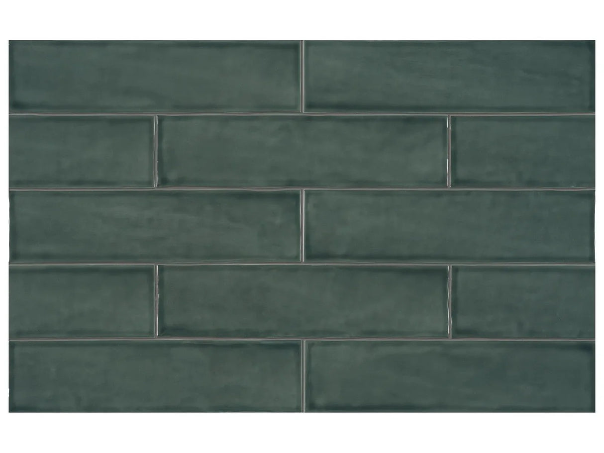 Anatolia Tile 3X12 Teramoda Emerald Glossy 4000-0247-0 Emerald - premium natural stone mosaic tile from Anatolia Tile, available at PoshHaus showroom in Keene, NH