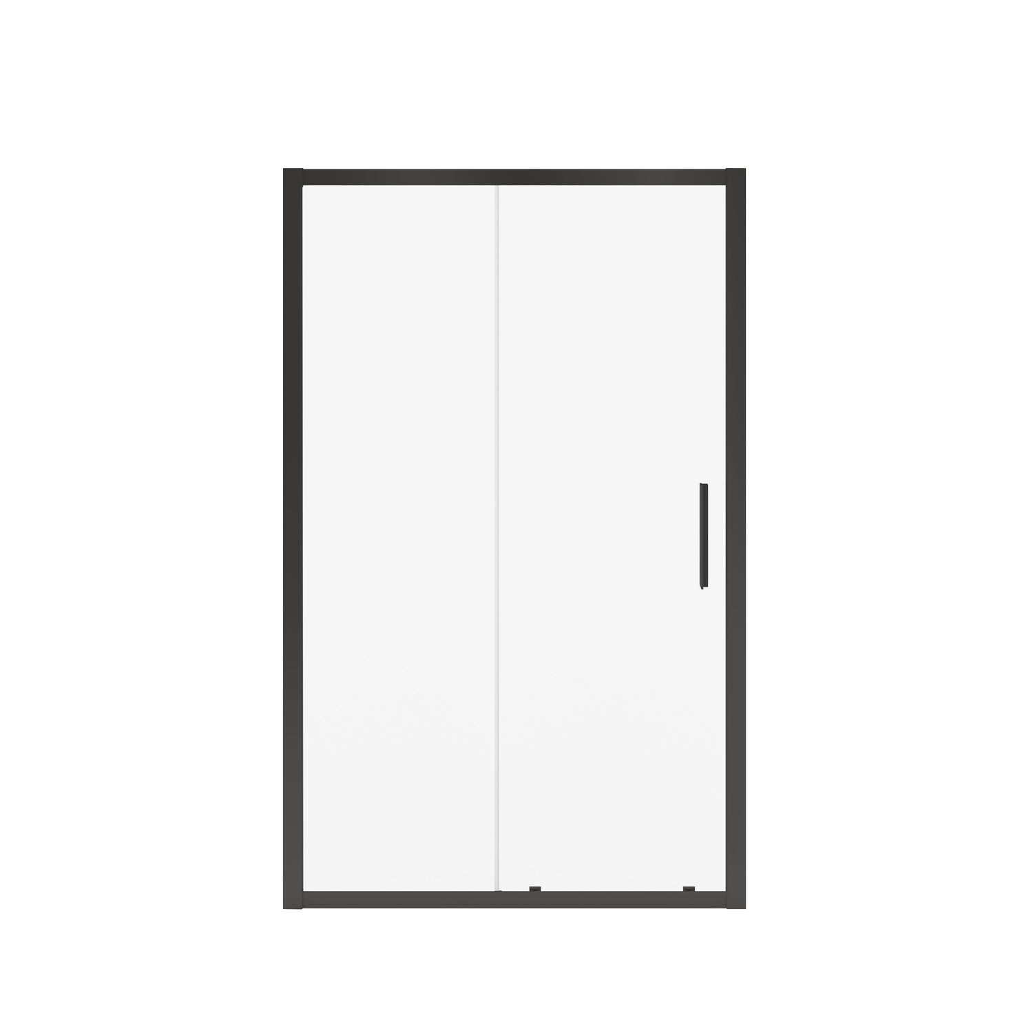 MAAX 135241-900-340-000 Connect 43 ½-45 x 72 in. 6mm Sliding Shower Door for Alcove Installation with Clear glass in Matte Black